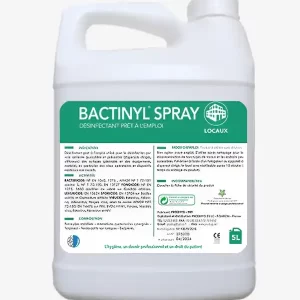 Bactinyl Spray Bidon 5L – Solution de désinfection puissante pour surfaces et équipements.