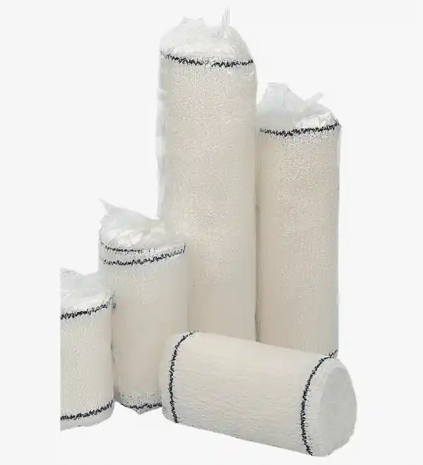 Bande de crêpe médicale pour compression et fixation