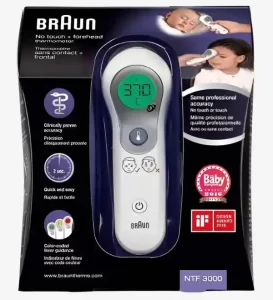 BRAUN THERMOMETRE FRONTAL SANS CONTACT NTF3000