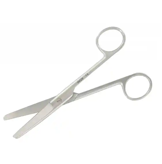 Ciseaux Courbes 14cm, outil chirurgical de précision pour une coupe nette et contrôlée des tissus fins.