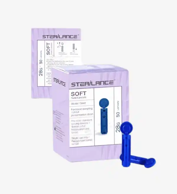 Lancettes Bionime B50 pour prélèvement sanguin indolore et précis, compatibles avec les glucomètres Bionime.