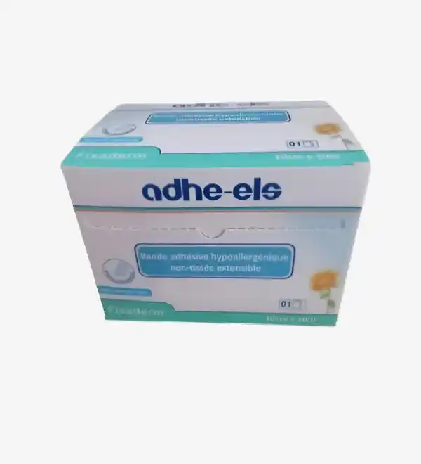 SPARADRAP Fixaderm 10cm x 10m, sparadrap transparent hypoallergénique pour fixation sécurisée des pansements.