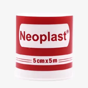 SPARADRAP Neoplast 5cm x 5m, sparadrap hypoallergénique pour fixer pansements et dispositifs médicaux.