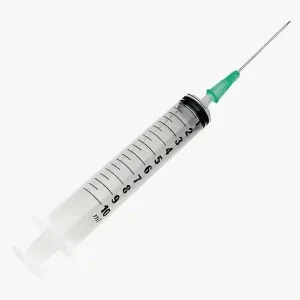 Seringue 10 ml pour un dosage précis et confortable avec un design ergonomique.