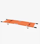 Brancard pliable pour transport sécurisé des patients dans les services d'urgence.
